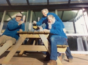 Hans Fielmich met Jan en Wim